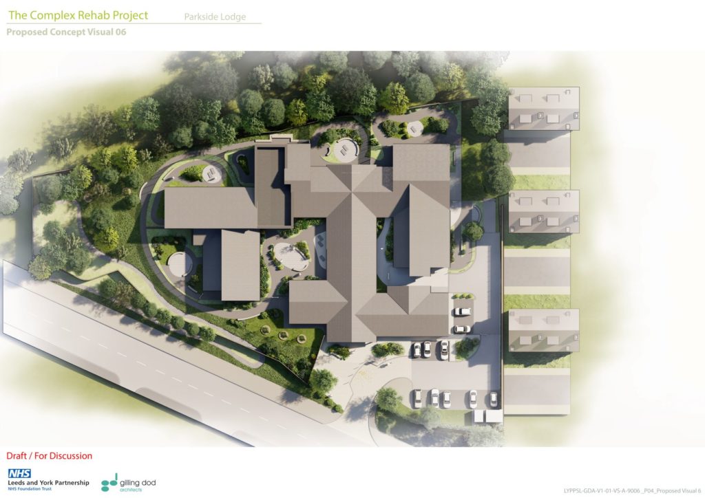 Parkside Lodge bird's eye view visual