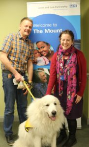 Picture from Pets as Therapy visit at The Mount