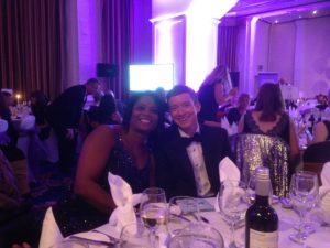 Picture of Sharon Prince and Dr Rhys Jones at the awards