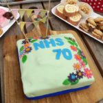 Cake for NHS 7 tea party at Mill Lodge in York