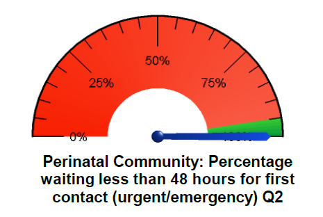 Image showing good performance from our Perinatal service