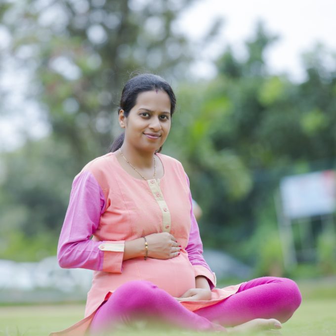 Pregnant Indian woman