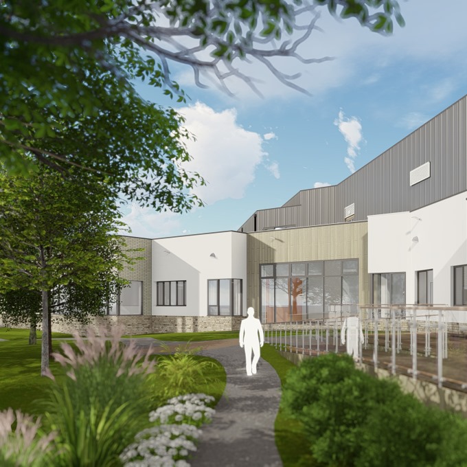 Artist's impression of our new mental health unit for young people