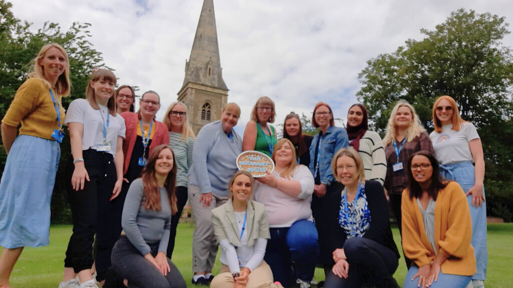 Some of the members of the Research and Development department celebrating LYPFT's Big Thank You Festival