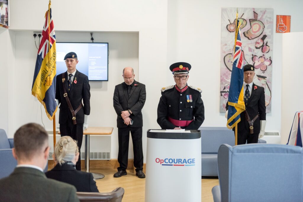Deputy Lieutenant Michael Fox giving his reading