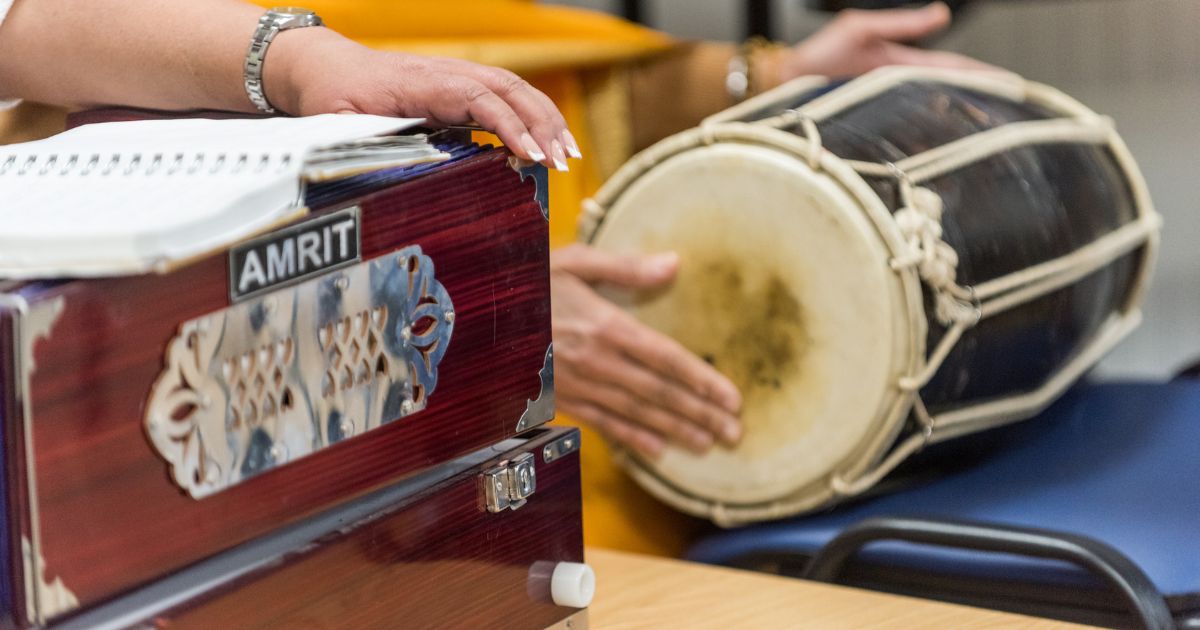 Vaisakhi celebration musical instruments