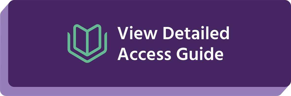 Purple button with text: View detailed access guide. Link in image to the AccessAble website guide to this site