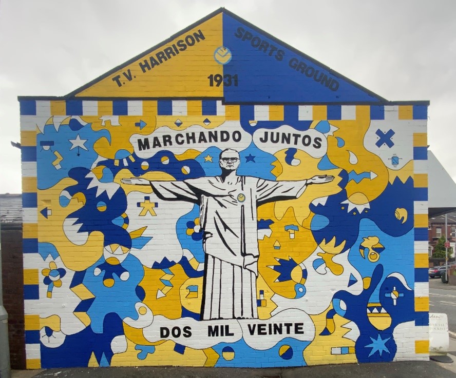 Leeds United mural painting