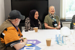 Members of the HEER group with Louisa Weeks from the patient experience team.