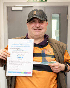 Paul Frazer, HEER group spotlight winner